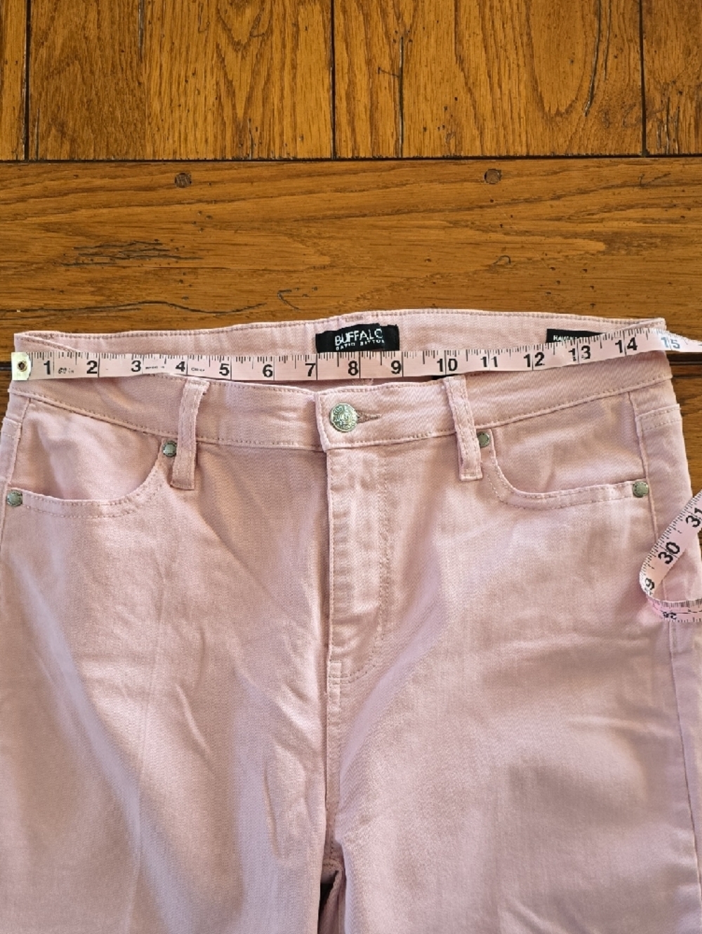 Buffalo David Bitton Light Pink Skinny Jeans Size 10/30  High Rise Ankle Pants - Picture 7 of 10